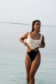 IBIZA -  ECRU/BLACK